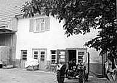 Historische Aufnahme der alten Schreinerei